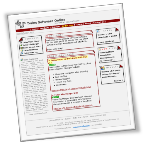 Twins Software - Old Website